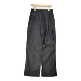 ESTHE 新品 ORGANZA CARGO TROUSERS オーガンジーカーゴトラウザーズ サイズXS シアー カーゴパンツ ブラック レディース エステ【中古】6-0818M♪#