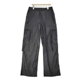 ESTHE 新品 ORGANZA CARGO TROUSERS オーガンジーカーゴトラウザーズ サイズS シアー カーゴパンツ ブラック レディース エステ【中古】6-0818M♪