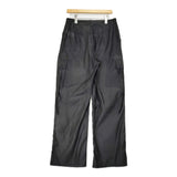 ESTHE 新品 ORGANZA CARGO TROUSERS オーガンジーカーゴトラウザーズ サイズS シアー カーゴパンツ ブラック レディース エステ【中古】6-0818M♪