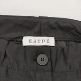 ESTHE 新品 ORGANZA CARGO TROUSERS オーガンジーカーゴトラウザーズ サイズS シアー カーゴパンツ ブラック レディース エステ【中古】6-0818M♪