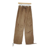 GANNI 新品 Washed Corduroy Drawstring Pants サイズ34 コーデュロイイージーパンツ パンツ ブラウン レディース ガニー【中古】6-0818T♪