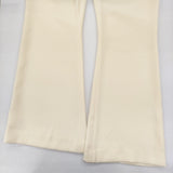 ENFOLD 新品 BOOTS-CUT PANTS 38 定価26400円 ペチコート付き イージーフレア ブーツカット パンツ 24SS エクリュ オフホワイト レディース エンフォルド【中古】6-0818M♪