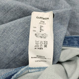GURTWEIN ガーウィン 新品 Iconic bat-sleeve denim shirt サイズS/36 2411-0510 切替 デニム 長袖シャツ 24SS ブルー レディース【中古】6-0818M♪