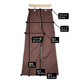TRENT 新品 CHECK BAGGIE PANT チェックバギーパンツ 定価23100円 812899290923 パンツ ブラウン ネイビー レディース トラント【中古】6-0818T♪#