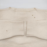 MM6/Maison Margiela 新品 ダメージ加工 プルオーバー 定価101200円 圧縮ウール サイズS セーター ニット オフホワイト レディース エムエム6/メゾンマルジェラ【中古】6-0818T♪