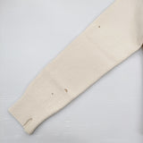 MM6/Maison Margiela 新品 ダメージ加工 プルオーバー 定価101200円 圧縮ウール サイズS セーター ニット オフホワイト レディース エムエム6/メゾンマルジェラ【中古】6-0818T♪