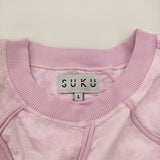 SUKU HOME スクホーム 新品 TEXTURED TEE サイズL 定価23100円 天然染め SH24SS012B 半袖Ｔシャツ カットソー ピンク レディース【中古】6-0818S♪