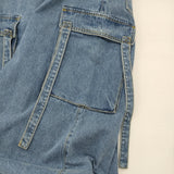 ESTHE 新品 Denim Cargo Maxi Skirt デニムカーゴマキシスカート サイズS 142-3093 ロングスカート ブルー レディース エステ【中古】6-0818G♪