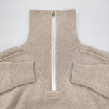 coperni コペルニ 新品 ハーフジップボクシークロップドセーター サイズS 定価88000円 セーター ニット SAND ベージュ レディース【中古】6-0818T♪