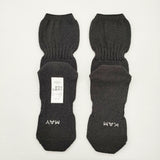 MAYKAM 新品 socks サイズ3 定価4950円 ソックス 2401-044 靴下 ブラック メンズ メイカム【中古】6-0818G♪