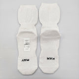 MAYKAM 新品 socks サイズ3 定価4950円 ソックス 2401-044 靴下 ホワイト メンズ メイカム【中古】6-0818G♪