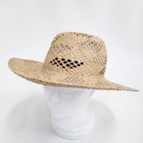 La Maison de Lyllis 新品 LAKE ラフィア 57cm～59cm 定価16500円 2241034 帽子 ハット ベージュ レディース メゾンドリリス【中古】6-0821M♪