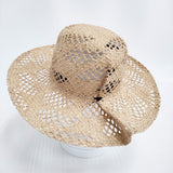 La Maison de Lyllis 新品 LAKE ラフィア 57cm～59cm 定価16500円 2241034 帽子 ハット ベージュ レディース メゾンドリリス【中古】6-0821M♪
