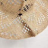 La Maison de Lyllis 新品 LAKE ラフィア 57cm～59cm 定価16500円 2241034 帽子 ハット ベージュ レディース メゾンドリリス【中古】6-0821M♪