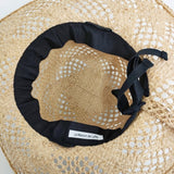 La Maison de Lyllis 新品 LAKE ラフィア 57cm～59cm 定価16500円 2241034 帽子 ハット ベージュ レディース メゾンドリリス【中古】6-0821M♪