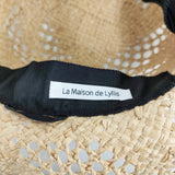 La Maison de Lyllis 新品 LAKE ラフィア 57cm～59cm 定価16500円 2241034 帽子 ハット ベージュ レディース メゾンドリリス【中古】6-0821M♪