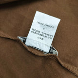 ISSEY MIYAKE IM62JH525 サイズ2 コットン ノースリーブ ワンピース イエロー ブラウン レディース イッセイミヤケ【中古】6-0831S◎