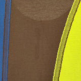 ISSEY MIYAKE IM62JH525 サイズ2 コットン ノースリーブ ワンピース イエロー ブラウン レディース イッセイミヤケ【中古】6-0831S◎