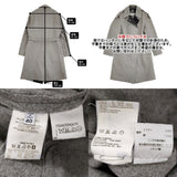 MAISON MARGIELA ここのえ時代 ベルテッドウールコート サイズ40 532A03390679 コート グレー レディース メゾンマルジェラ【中古】6-0925T♪
