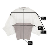 snidel ブラウスドッキングニットビスチェ SWNT222014 五分袖 ブラウス シャツ ホワイト グレー レディース スナイデル【中古】6-0831S◎