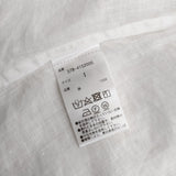 MARGARET HOWELL 24SS LINEN VOILE 578-4152005 サイズ1 定価34100円 半袖 ブラウス シャツ ホワイト レディース マーガレットハウエル【中古】6-0831S◎