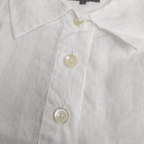 MARGARET HOWELL 24SS LINEN VOILE 578-4152005 サイズ1 定価34100円 半袖 ブラウス シャツ ホワイト レディース マーガレットハウエル【中古】6-0831S◎