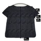 49AV.junko shimada カットワーク トンボ柄 4973222206 コットン サイズ38 半袖 ブラウス シャツ ブラック レディース ジュンコシマダ【中古】6-0831S◎