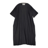 ZUCCa タック ZU91JH260 コットン Mサイズ 半袖 ワンピース ブラック レディース ズッカ【中古】6-0831S◎