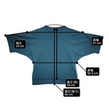 ZUCCa ドルマン ZU01KM039 サイズM 五分袖 ニット ブルーグリーン レディース ズッカ【中古】6-0831S◎