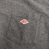 Danton ポケットTシャツ JD-9041 コットン サイズ36 半袖Ｔシャツ カットソー グレー レディース ダントン【中古】6-0831S◎