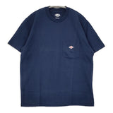 Danton ポケットTシャツ JD-9041 コットン サイズ36 半袖Ｔシャツ カットソー ネイビー レディース ダントン【中古】6-0831S◎