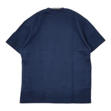 Danton ポケットTシャツ JD-9041 コットン サイズ36 半袖Ｔシャツ カットソー ネイビー レディース ダントン【中古】6-0831S◎