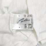 Pal'las Palace １９／－ラフィ天竺ラウンド襟ポロシャツ サイズ3 定価18700円 フレンチスリーブ ポロシャツ 26SS オフホワイト レディース パラスパレス【中古】6-0804S♪