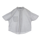 Pal'las Palace ８０／－ローンフレア袖シャツ サイズ2 定価24200円 FSH26224B シアー ブラウス シャツ 26SS サックス ライトブルー レディース パラスパレス【中古】6-0804S♪
