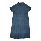 Pal'las Palace １６／－インディゴガーゼ半袖ワンピース サイズ3 定価34100円 FOP26140B ワンピース 26SS ネイビー レディース パラスパレス【中古】6-0804S♪