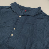 Pal'las Palace １６／－インディゴガーゼ半袖ワンピース サイズ3 定価34100円 FOP26140B ワンピース 26SS ネイビー レディース パラスパレス【中古】6-0804S♪