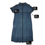 Pal'las Palace １６／－インディゴガーゼ半袖ワンピース サイズ3 定価34100円 FOP26140B ワンピース 26SS ネイビー レディース パラスパレス【中古】6-0804S♪