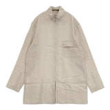 Yohji Yamamoto POUR HOMME HIGH COUNT LINEN ZIP OPEN BLOUSE サイズ3 ジャケット 22SS ベージュ メンズ ヨウジヤマモトプールオム【中古】6-0825M♪