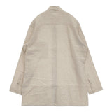 Yohji Yamamoto POUR HOMME HIGH COUNT LINEN ZIP OPEN BLOUSE サイズ3 ジャケット 22SS ベージュ メンズ ヨウジヤマモトプールオム【中古】6-0825M♪