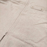 Yohji Yamamoto POUR HOMME HIGH COUNT LINEN ZIP OPEN BLOUSE サイズ3 ジャケット 22SS ベージュ メンズ ヨウジヤマモトプールオム【中古】6-0825M♪