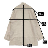 Yohji Yamamoto POUR HOMME HIGH COUNT LINEN ZIP OPEN BLOUSE サイズ3 ジャケット 22SS ベージュ メンズ ヨウジヤマモトプールオム【中古】6-0825M♪