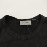 Yohji Yamamoto POUR HOMME HJ-T31-173 サイズ3 ウールニット シワ加工 長袖Ｔシャツ カットソー ロンＴ ブラック メンズ ヨウジヤマモトプールオム【中古】6-0825T♪
