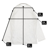 Yohji Yamamoto POUR HOMME シワ加工 コットンポリエステル サイズ3 長袖Ｔシャツ カットソー ロンＴ 25SS ホワイト メンズ ヨウジヤマモトプールオム【中古】6-0825M♪