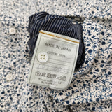 45R/45rpm フラワータペットのドレス 花柄 ボタニカル 定価68200円 バンドカラーシャツワンピ ワンピース ホワイト ネイビー レディース フォーティーファイブアールピーエム【中古】6-0825M♪