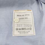 45R/45rpm バンドカラー サイズ1 コットン 日本製 長袖シャツ ライトブルー レディース フォーティーファイブアールピーエム【中古】6-0904M♪