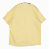 45R/45rpm 908Tシャツ 胸ポケット サイズ1 コットン 日本製 半袖Ｔシャツ カットソー イエロー レディース フォーティーファイブアールピーエム【中古】6-0904S♪