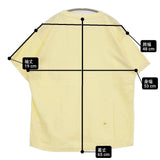 45R/45rpm 908Tシャツ 胸ポケット サイズ1 コットン 日本製 半袖Ｔシャツ カットソー イエロー レディース フォーティーファイブアールピーエム【中古】6-0904S♪