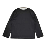 45R/45rpm 未使用品 定価14300円 サイズ1 コットン 日本製 長袖Ｔシャツ カットソー ロンＴ ブラック レディース フォーティーファイブアールピーエム【中古】6-0904M♪