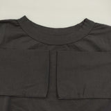 45R/45rpm 未使用品 定価14300円 サイズ1 コットン 日本製 長袖Ｔシャツ カットソー ロンＴ ブラック レディース フォーティーファイブアールピーエム【中古】6-0904M♪