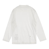 45R/45rpm 度詰め天竺の908ヨックネックＴシャツ サイズ1 長袖Ｔシャツ カットソー ロンＴ ホワイト レディース フォーティーファイブアールピーエム【中古】6-0904M♪